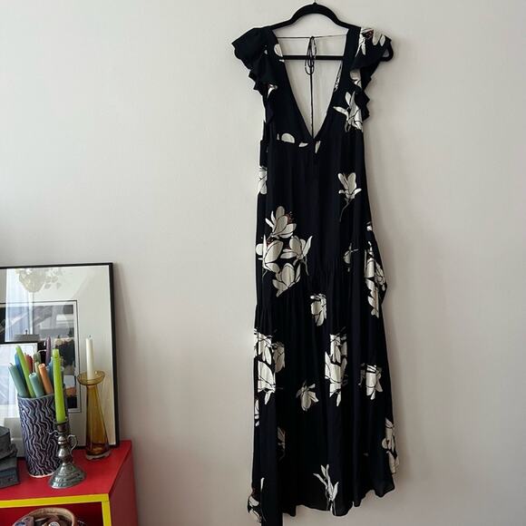 Free People She's A Waterfall Floral Ruffle Maxi Dress - Picture 8 of 9